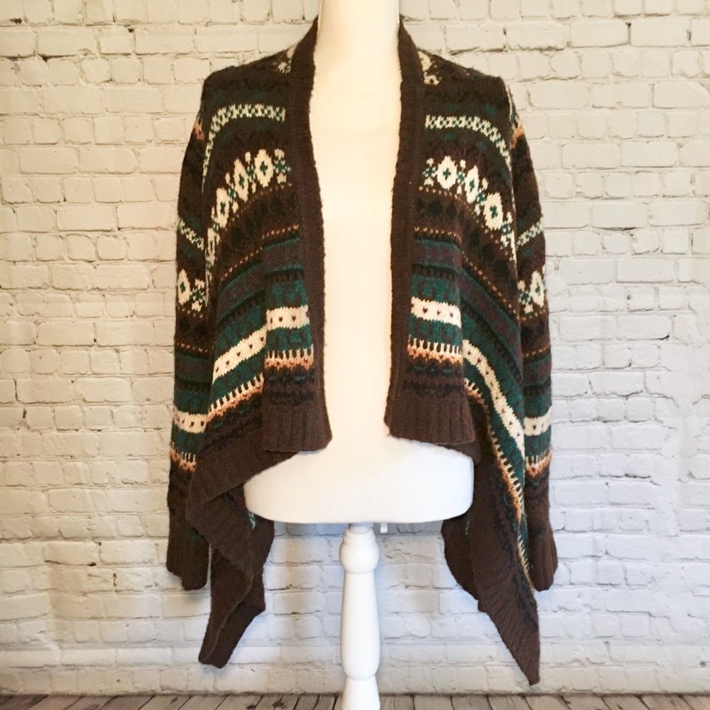 Anthropologie Fair Isle Cardigan